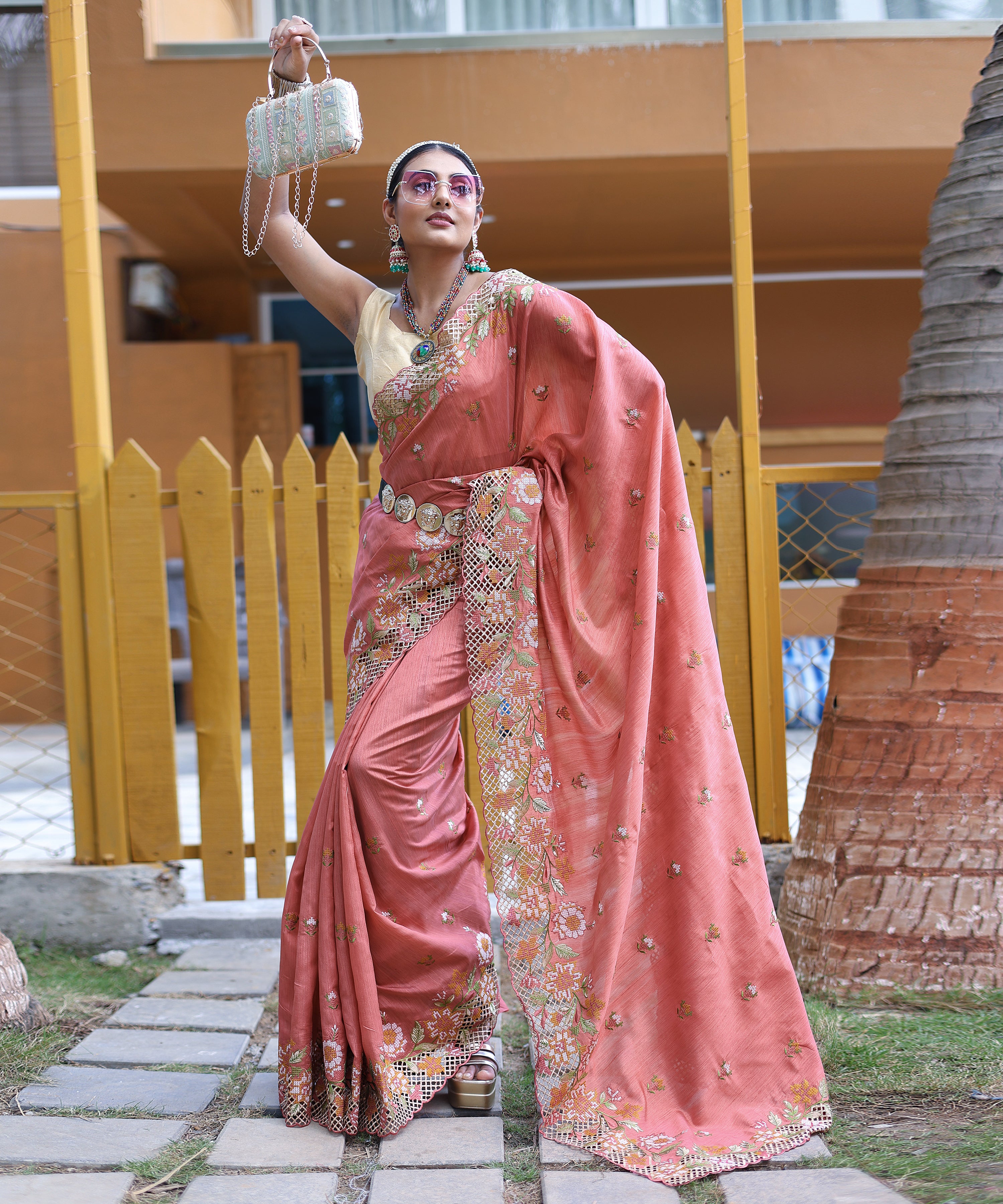 PINK Silk SAREE