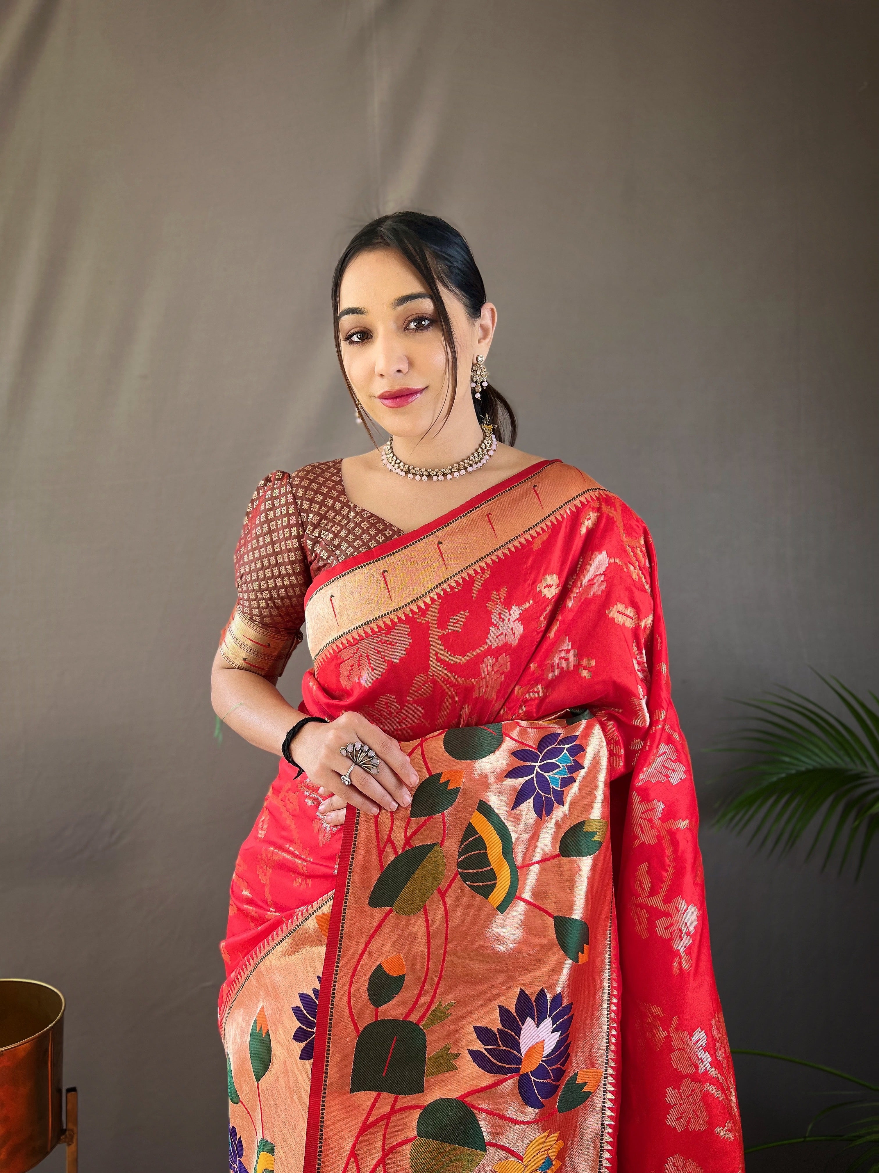 RED Silk SAREE