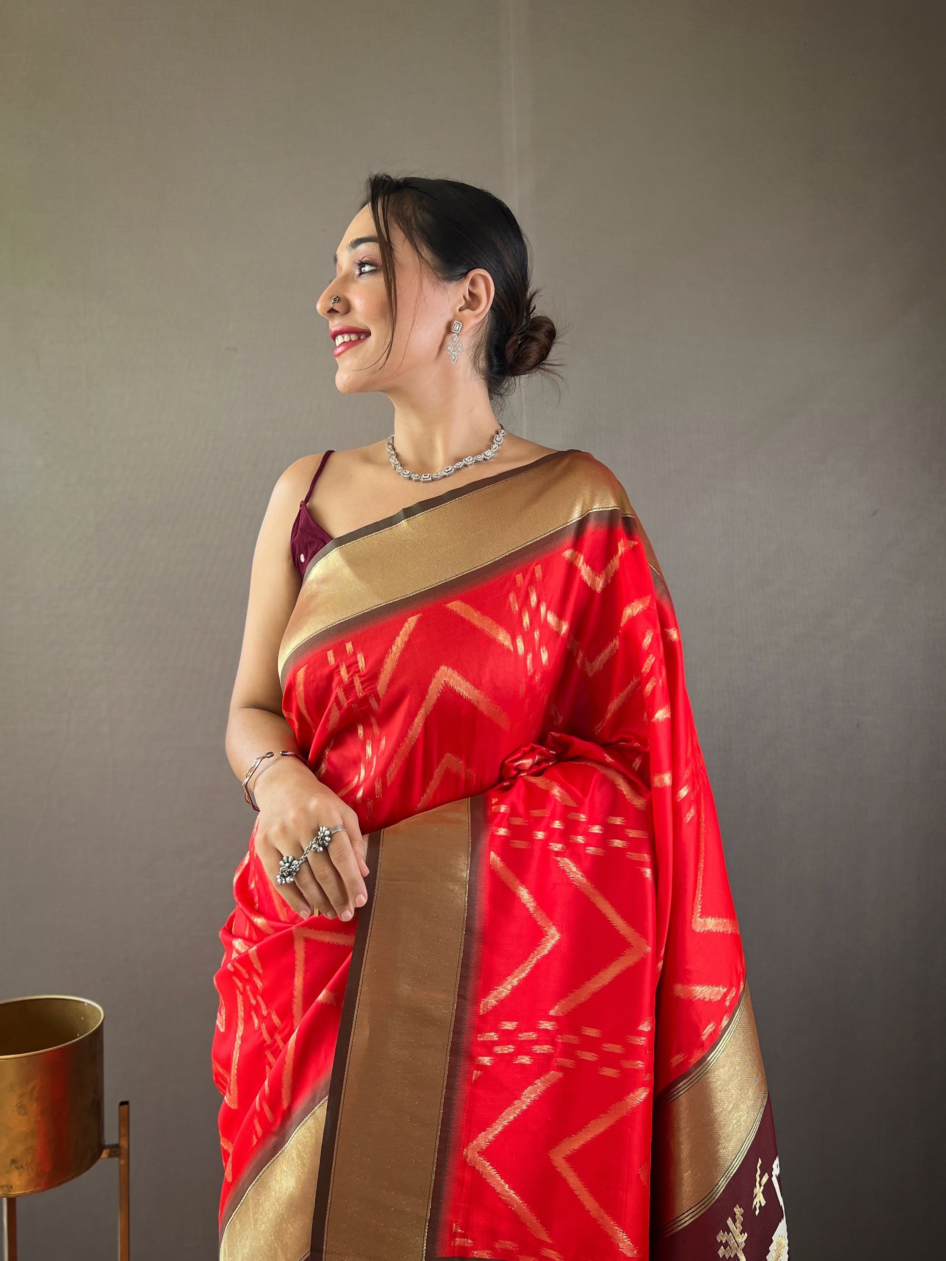 RED Soft Silk SAREE