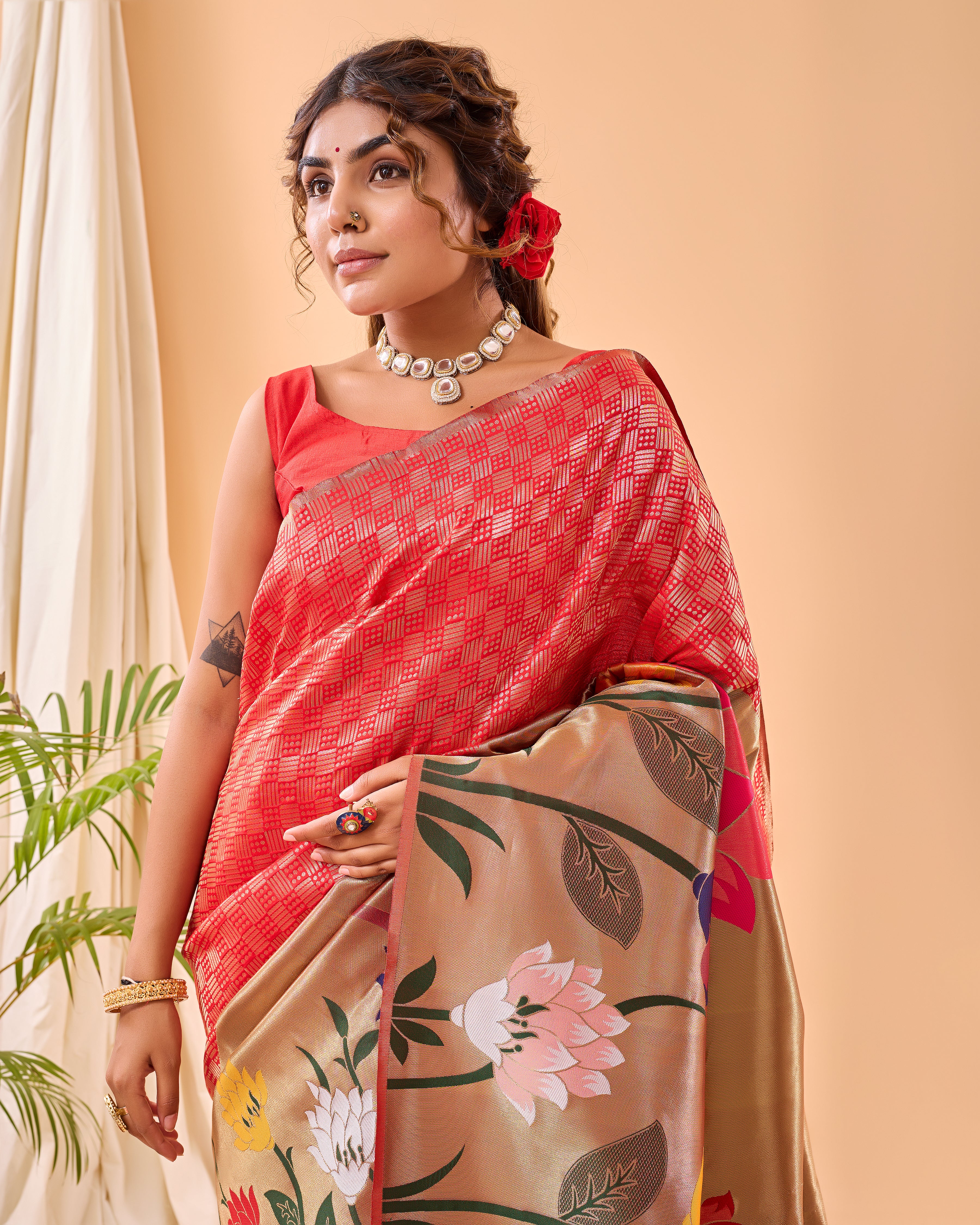 RED Silk SAREE