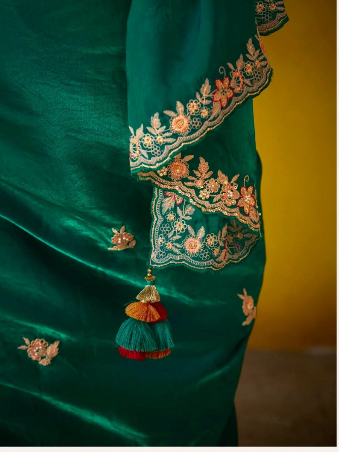 Green Designer Banarasi Saree