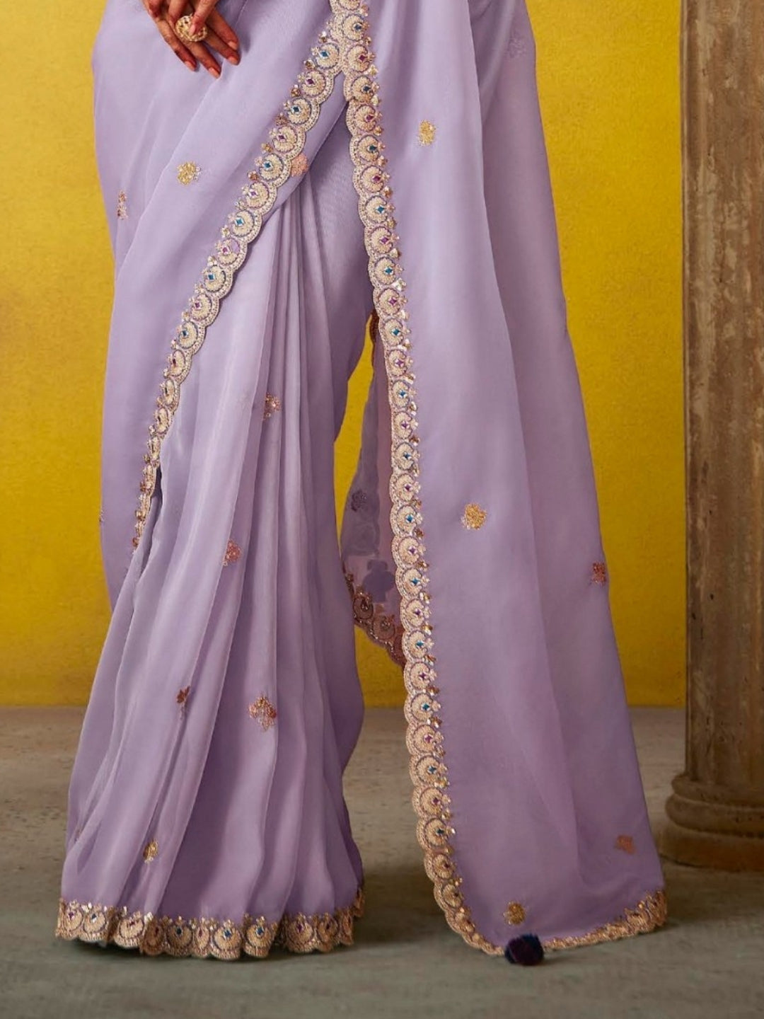 Violet Designer Banarasi Saree