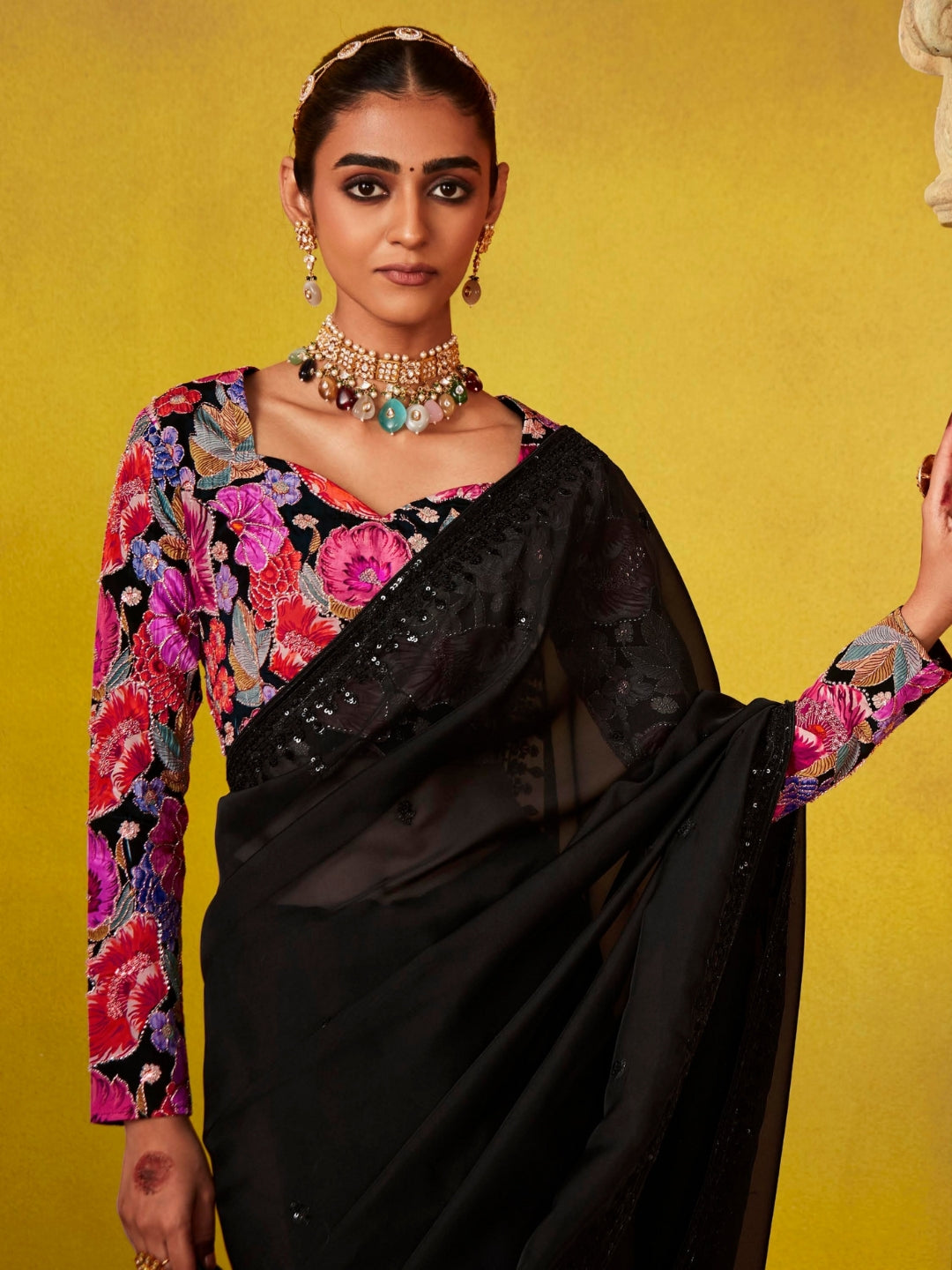 Black Designer Banarasi Saree