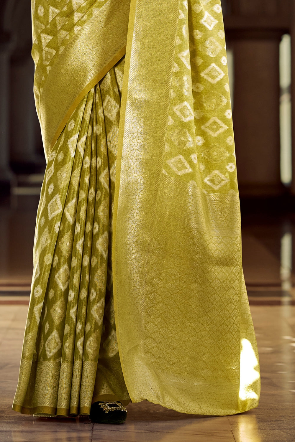 Green Tissue Silk Saree