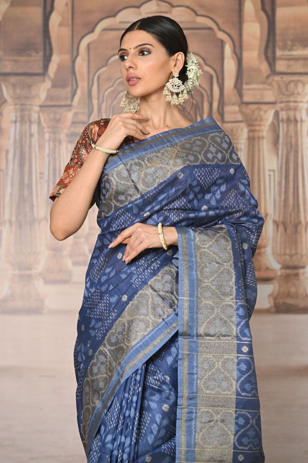 Buy Green Tissue Saree Nitaraa