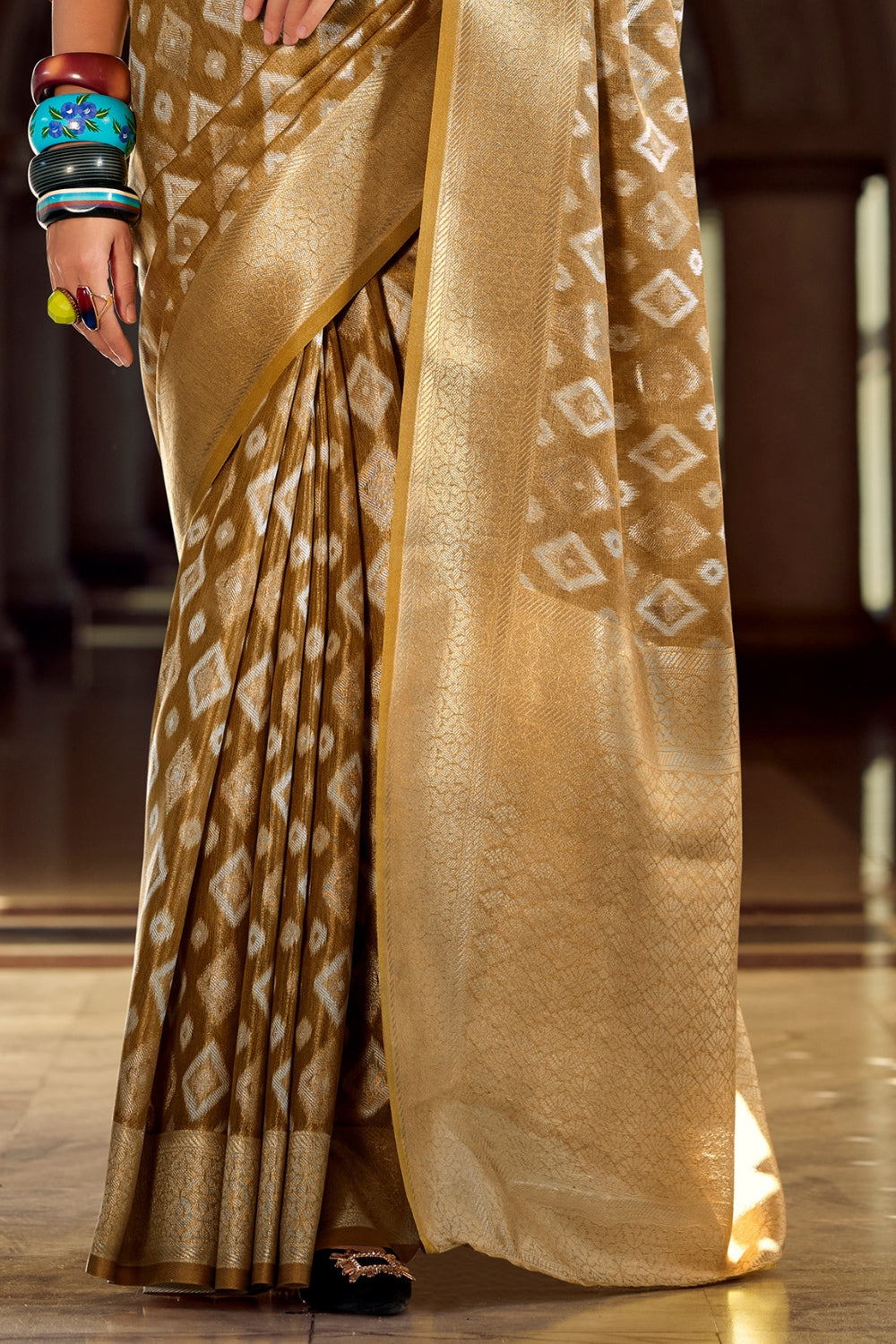 Golden Tissue Silk Saree