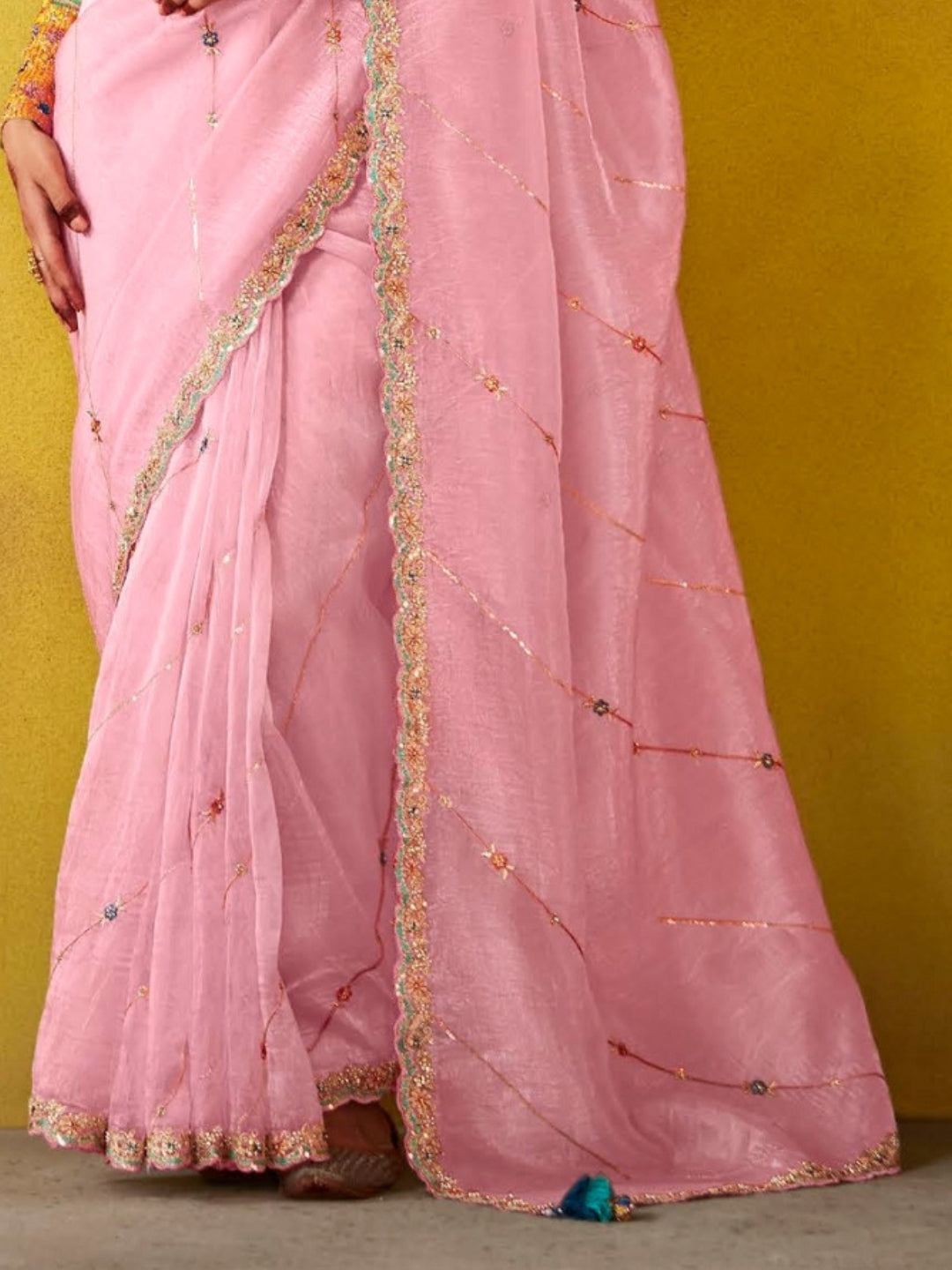 Pink Designer Banarasi Saree