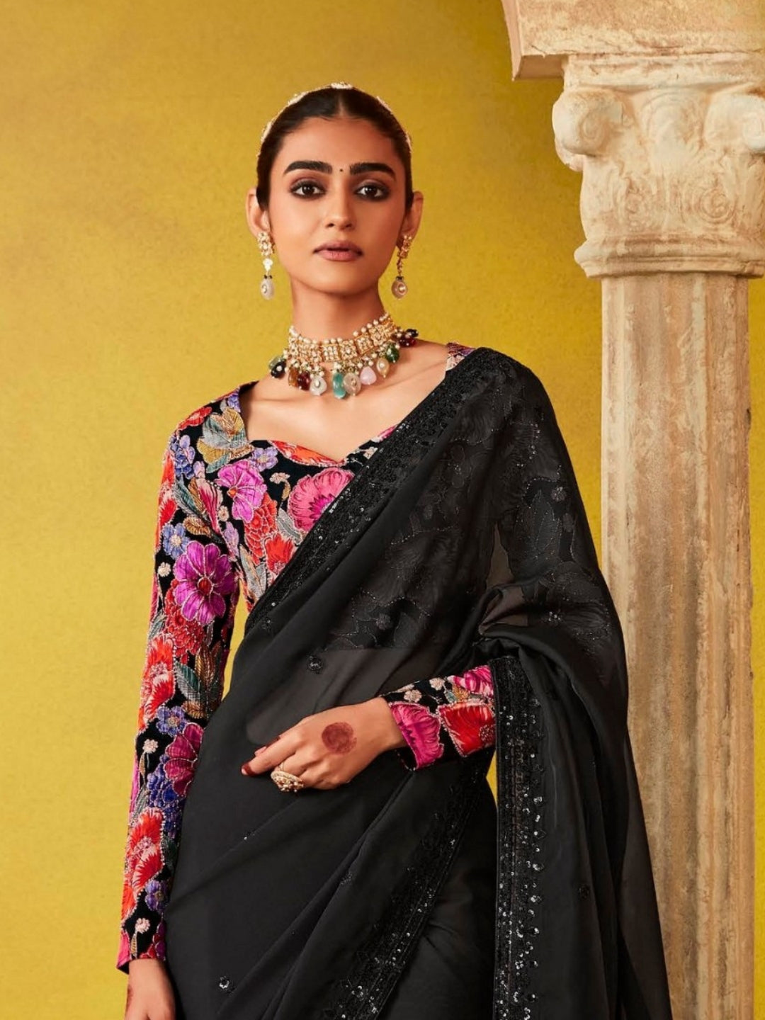 Black Designer Banarasi Saree