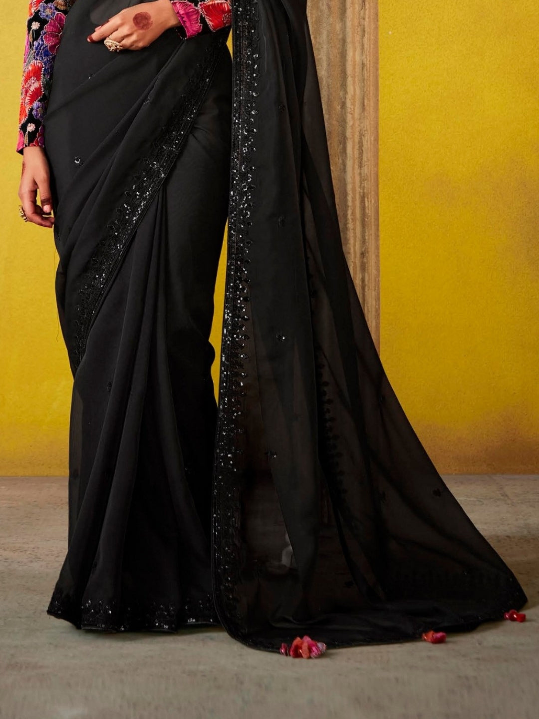 Black Designer Banarasi Saree