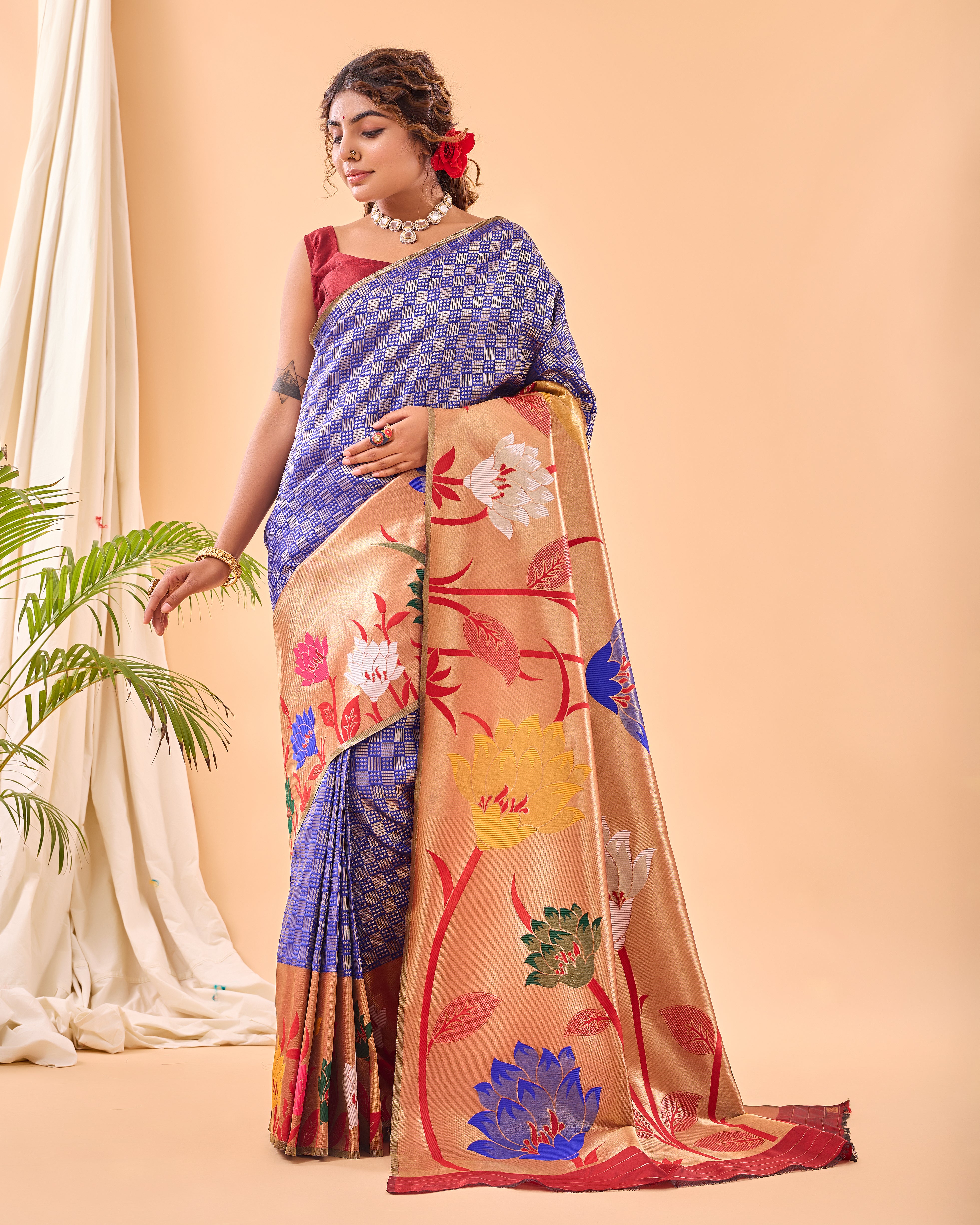 VOILET Silk SAREE