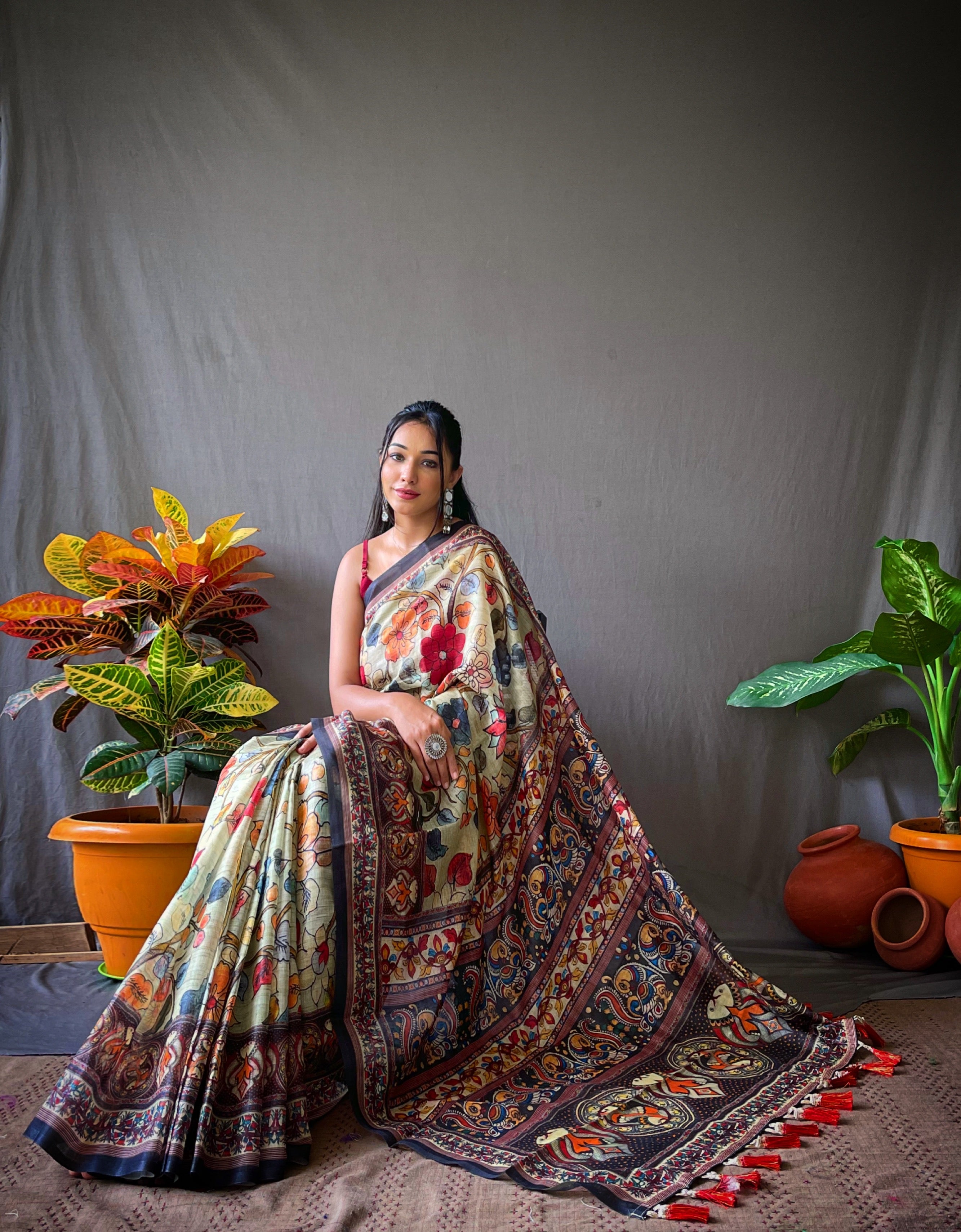 GREEN Cotton SAREE