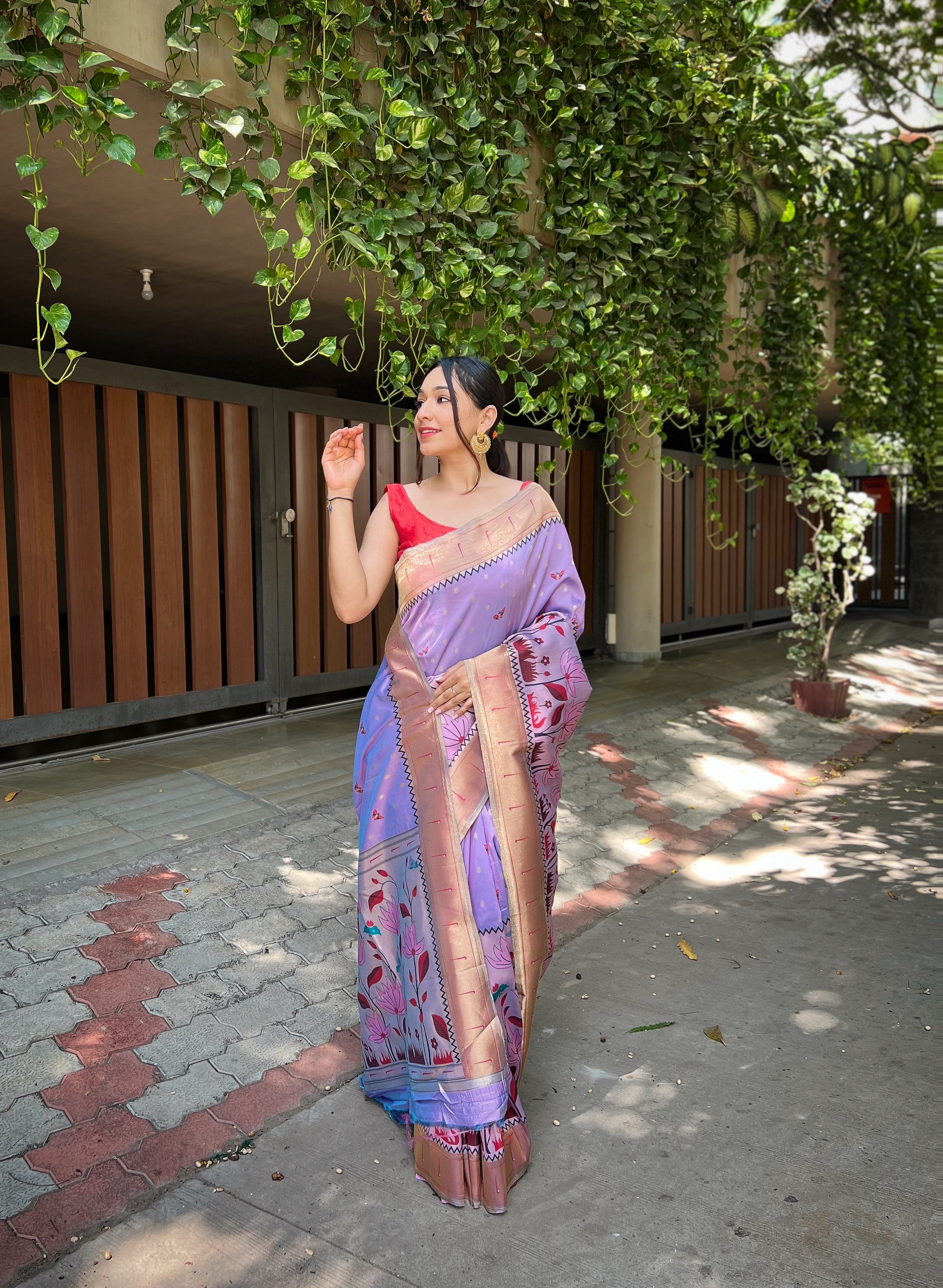 LAVENDER Silk SAREE