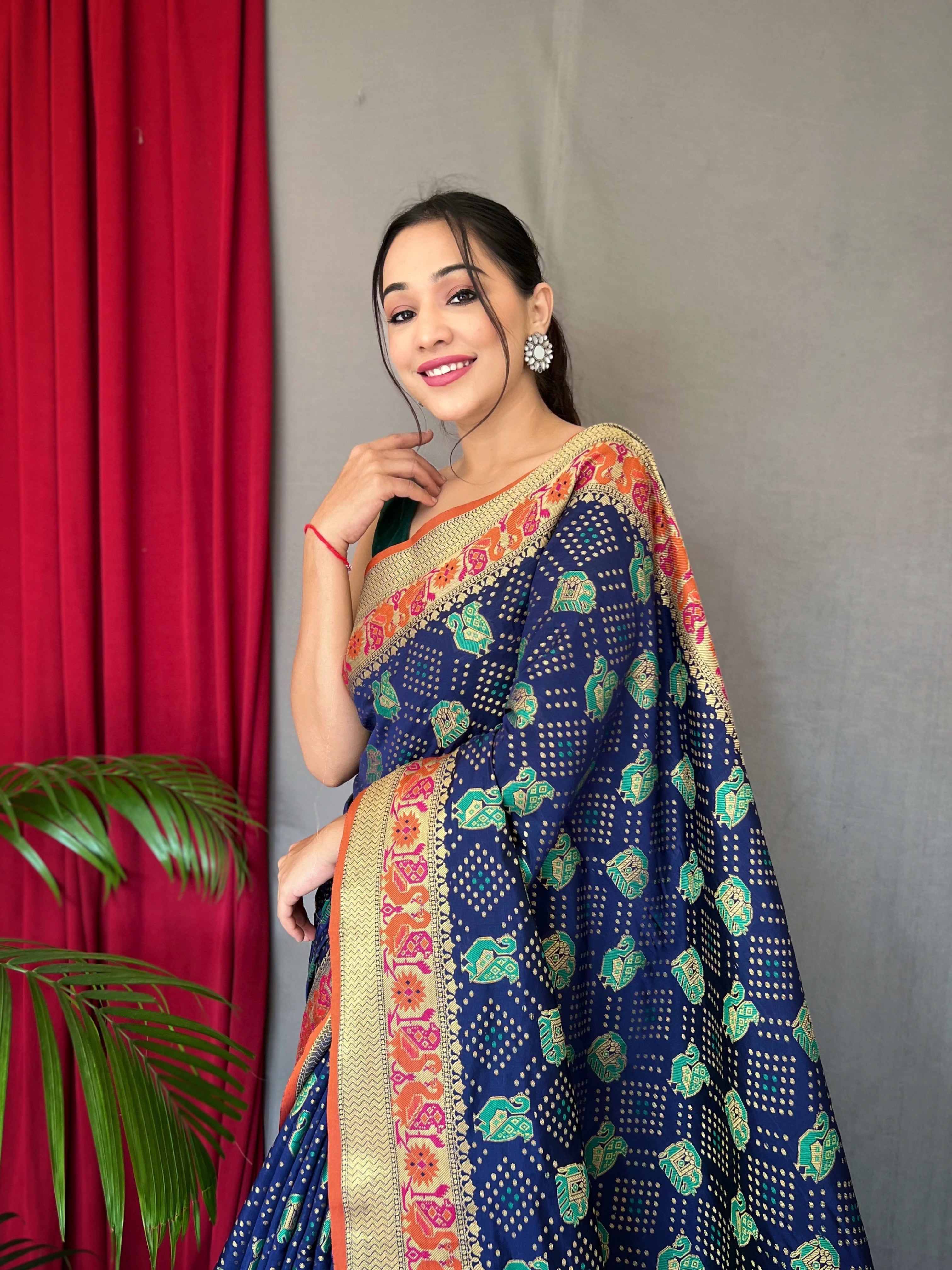 NAVY Silk SAREE