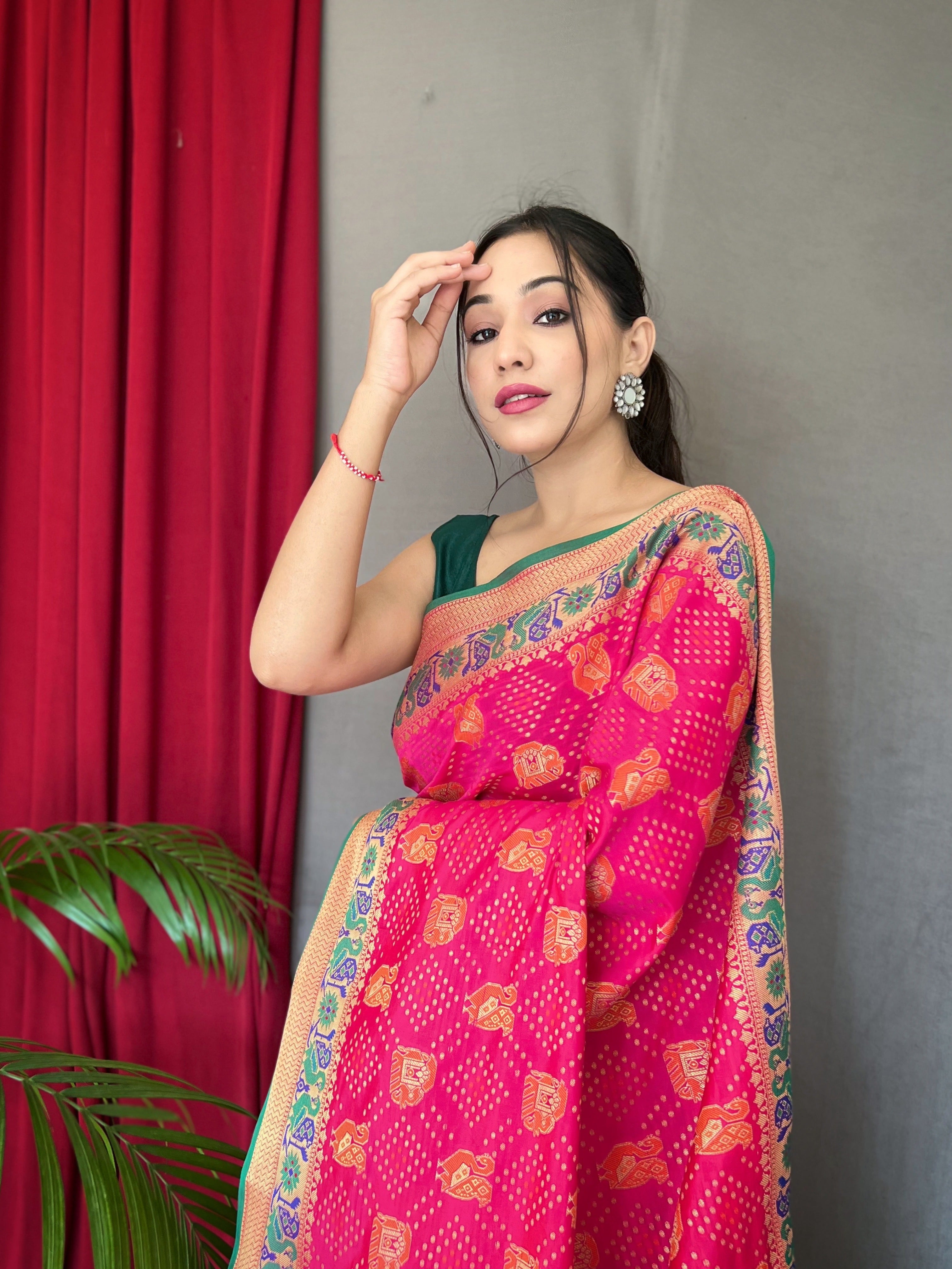 PINK Silk SAREE