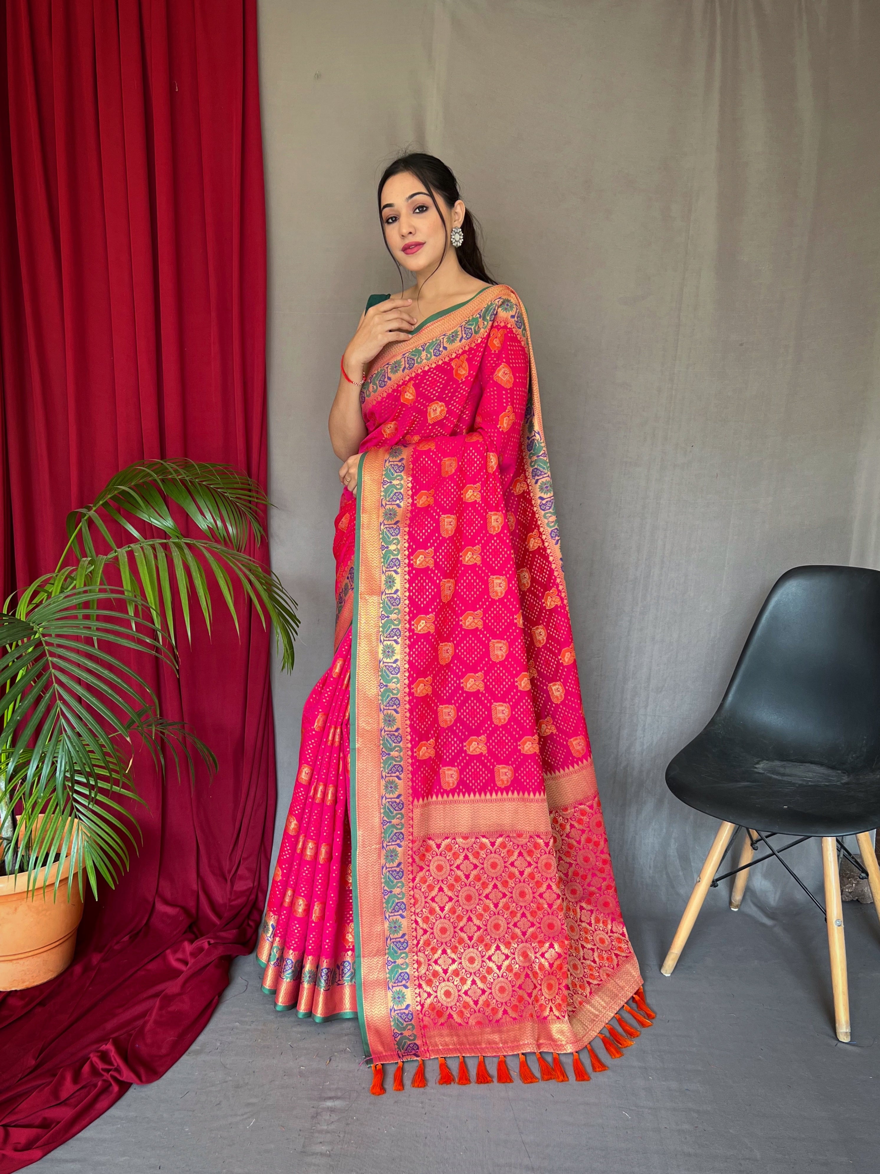 PINK Silk SAREE