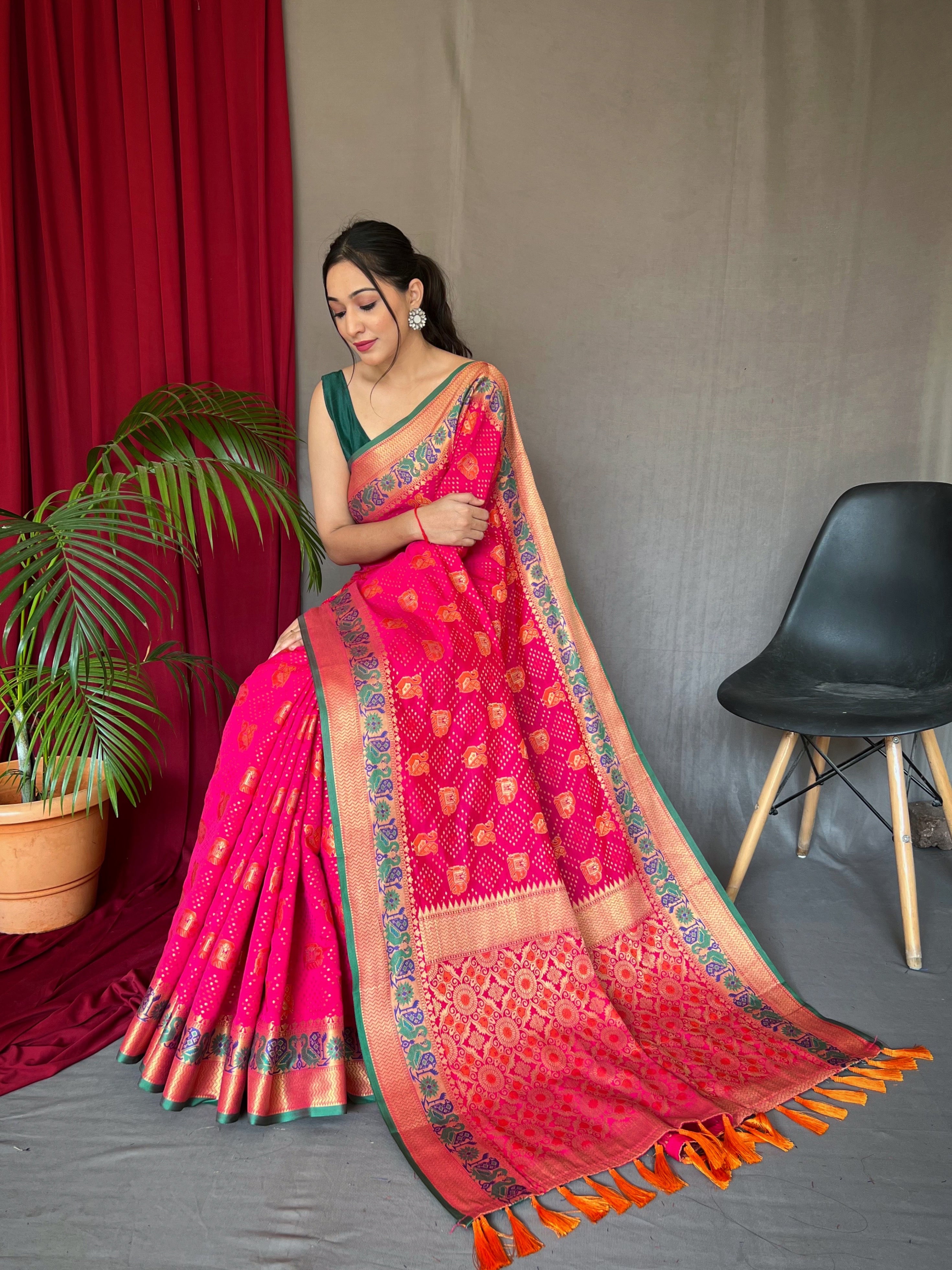 PINK Silk SAREE