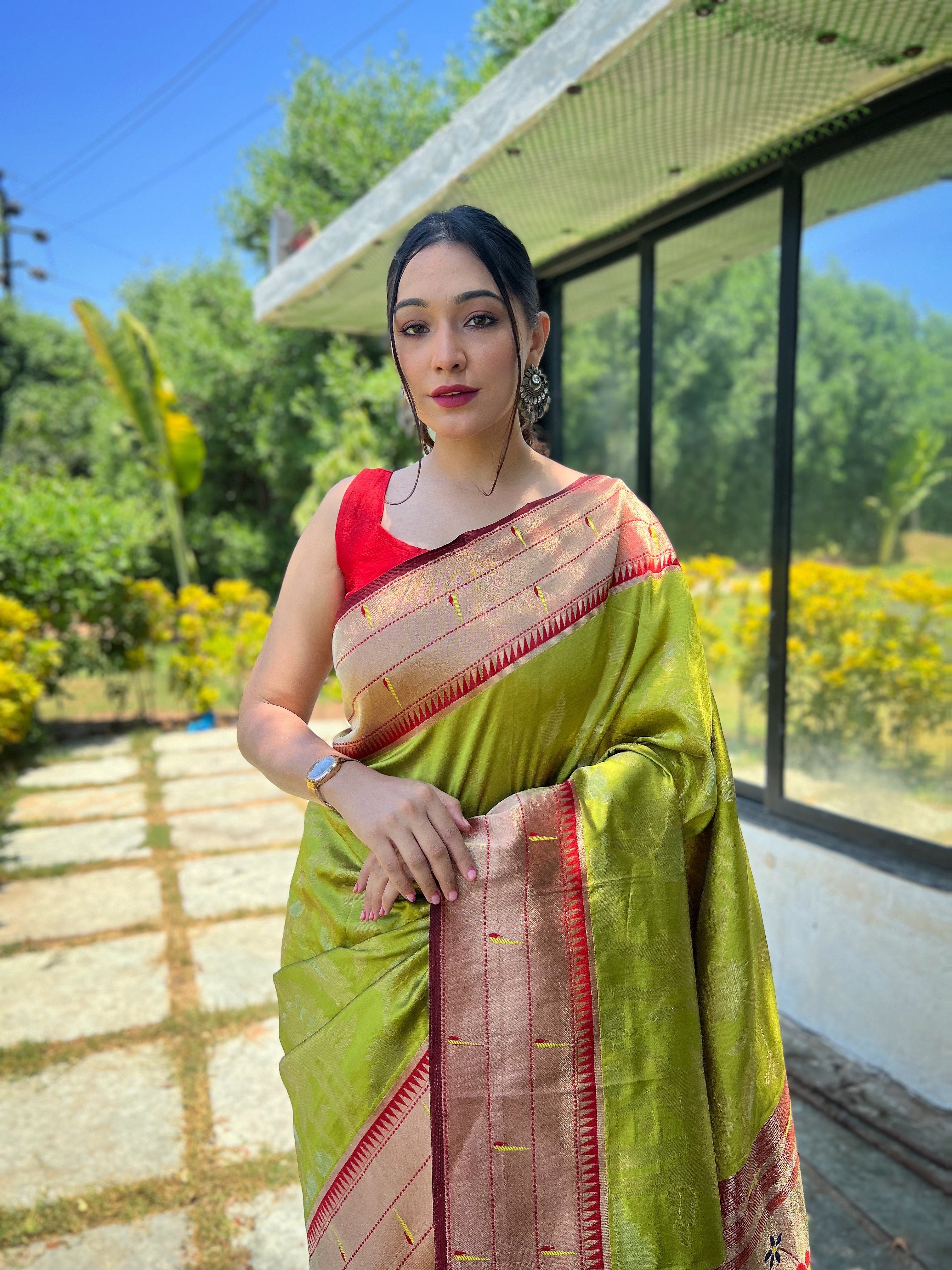 PISTA Silk SAREE