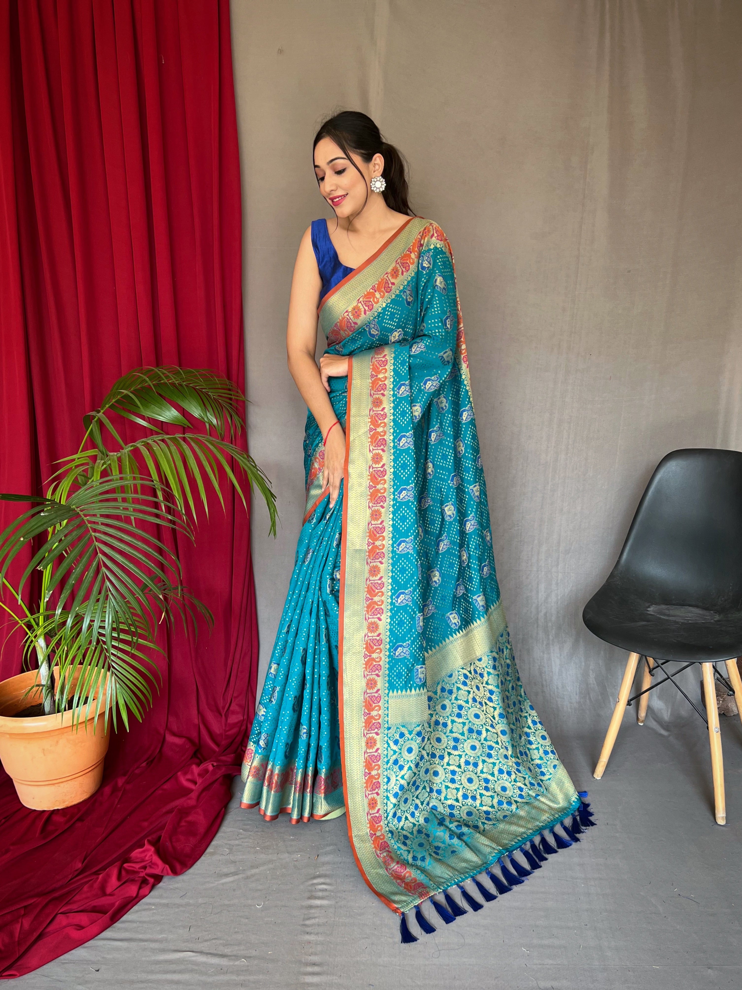 RAMA SKY Silk SAREE