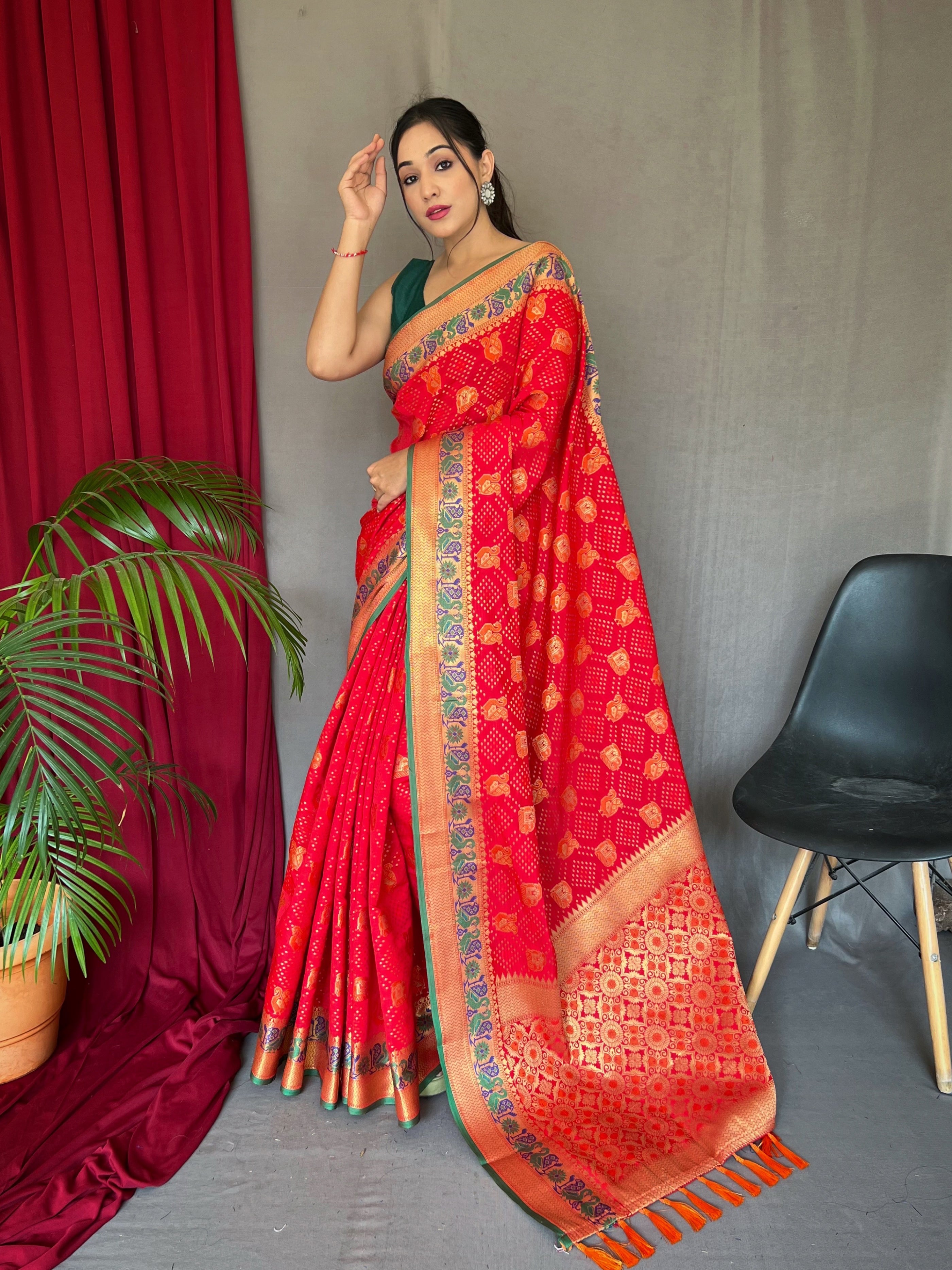 RED Silk SAREE