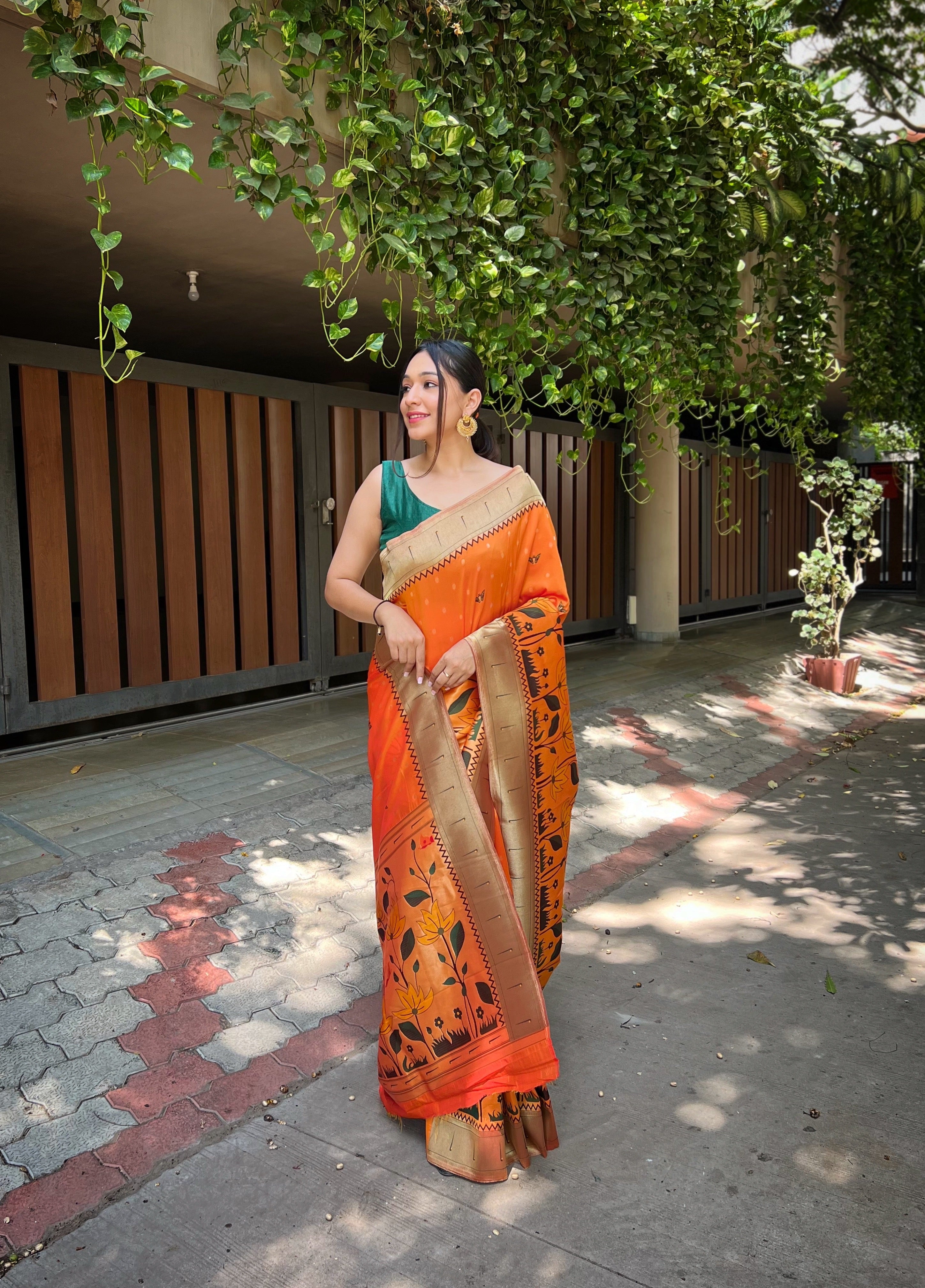 YELLOW Silk SAREE