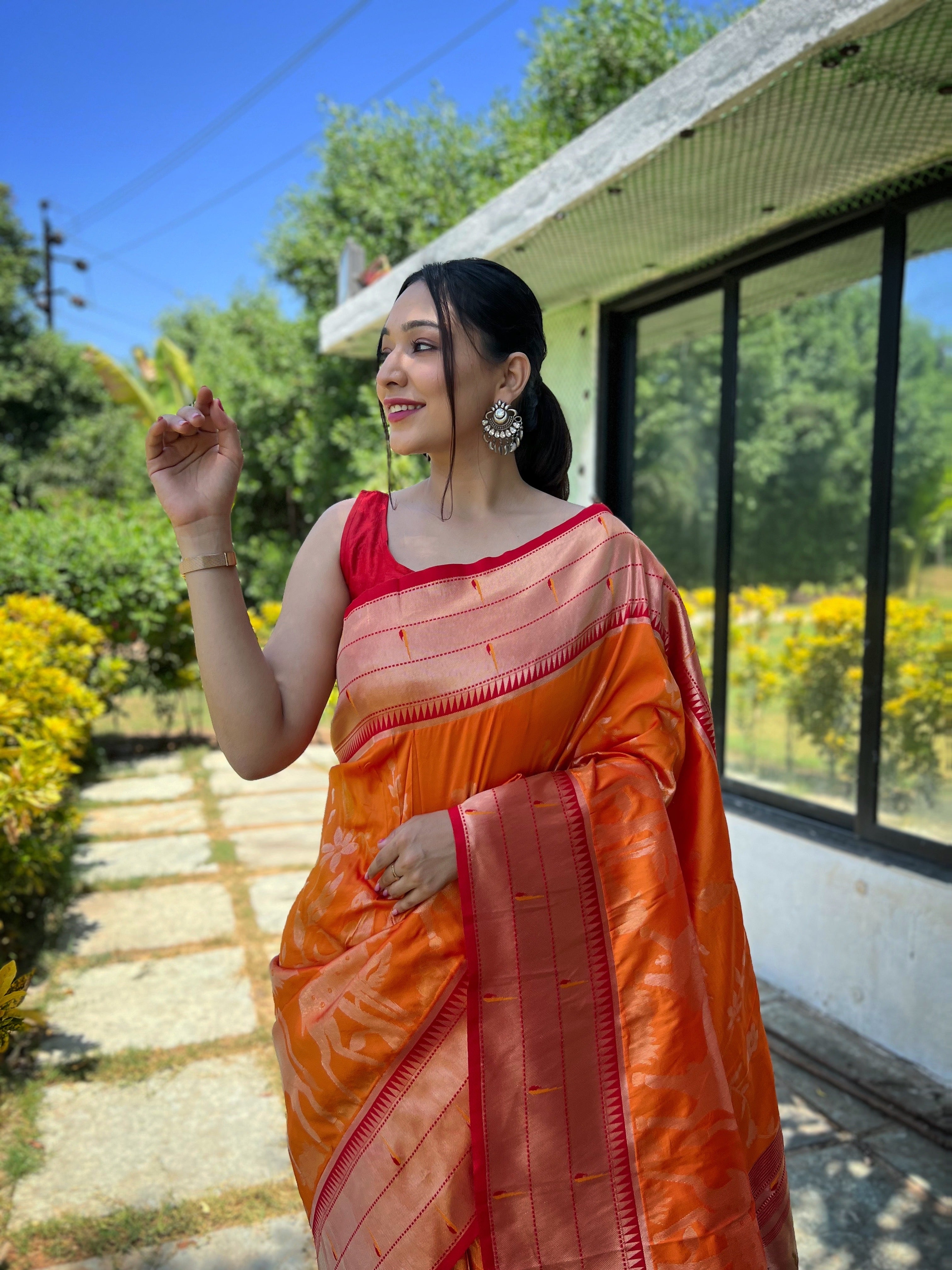 YELLOW Silk SAREE