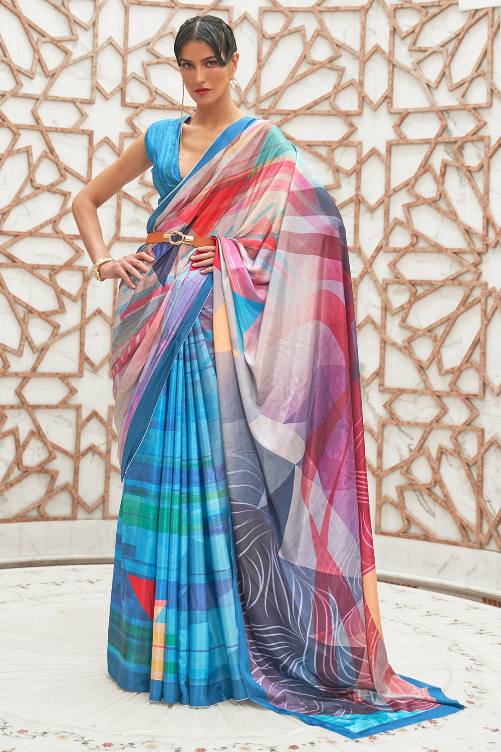 Buy Slate Grey Kanjivaram Saree Nitaraa