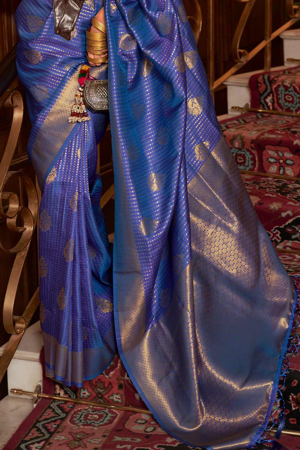 Buy Violet Raw Silk Saree Nitaraa