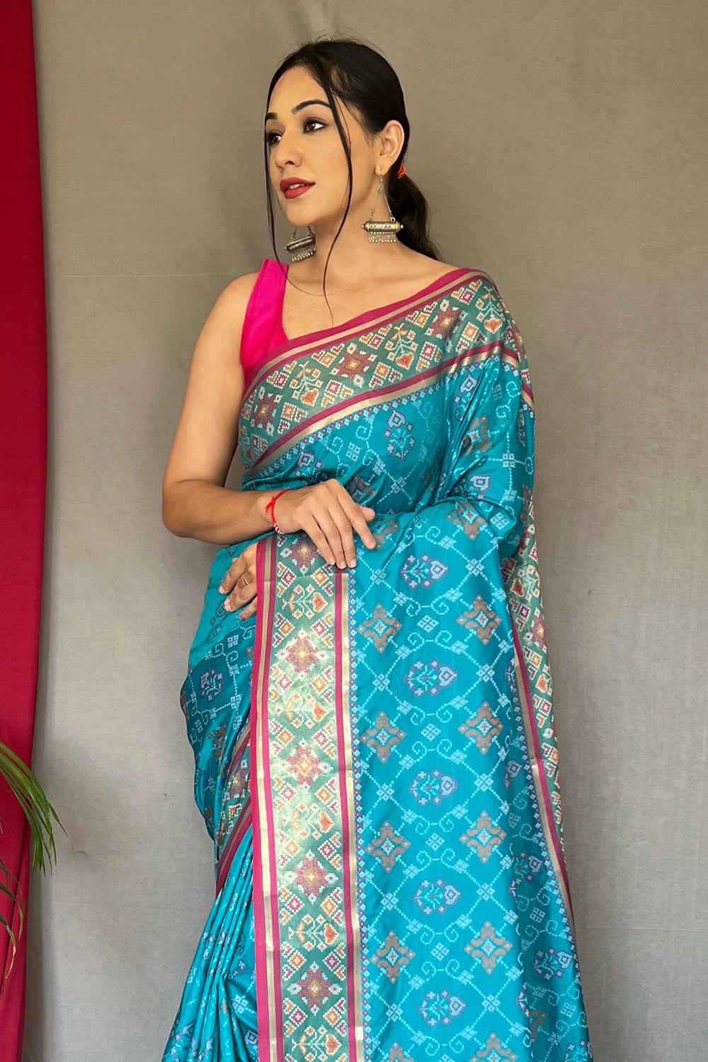 Buy Ruby Pink Kanjivaram Saree Nitaraa