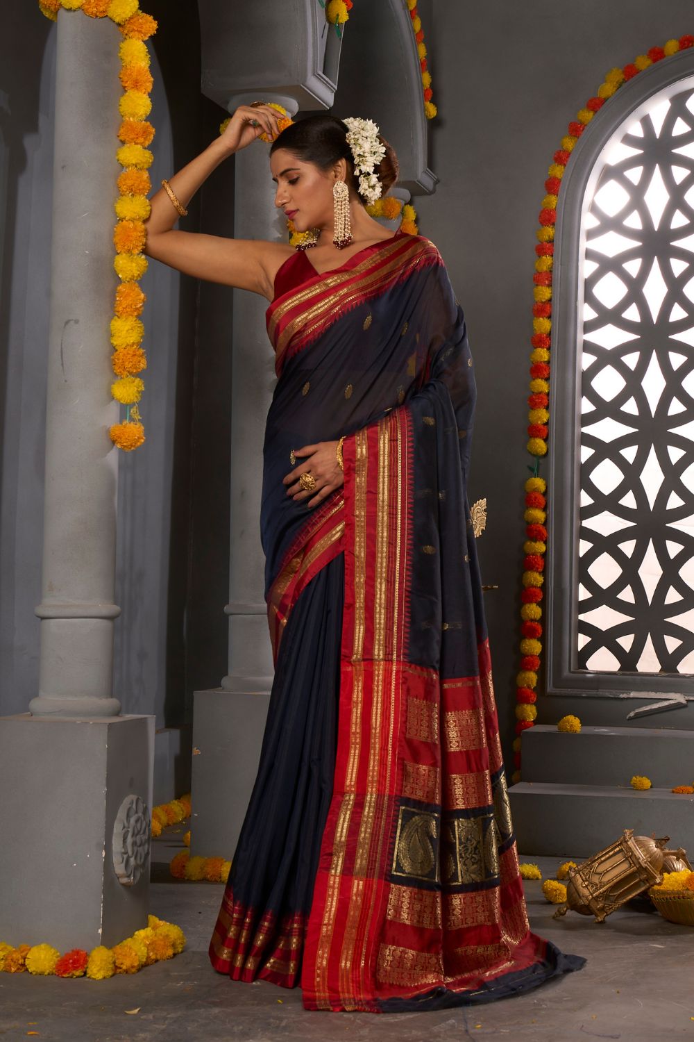 Buy Red Paithani Silk Saree Nitaraa