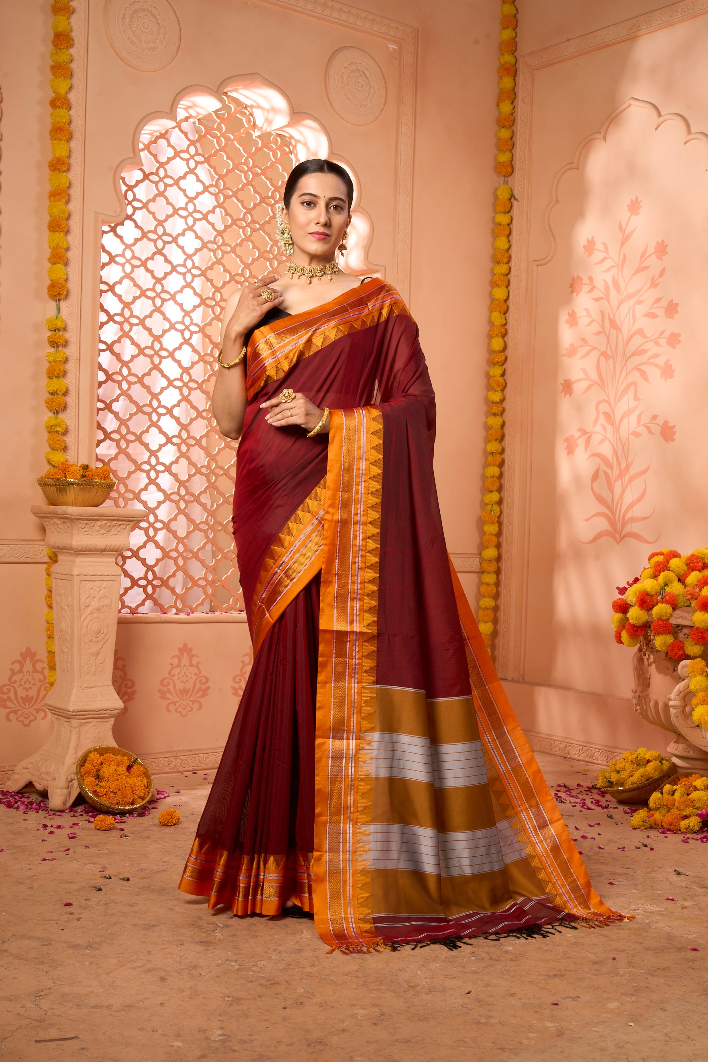 Buy Lily Yellow Patola Saree Nitaraa