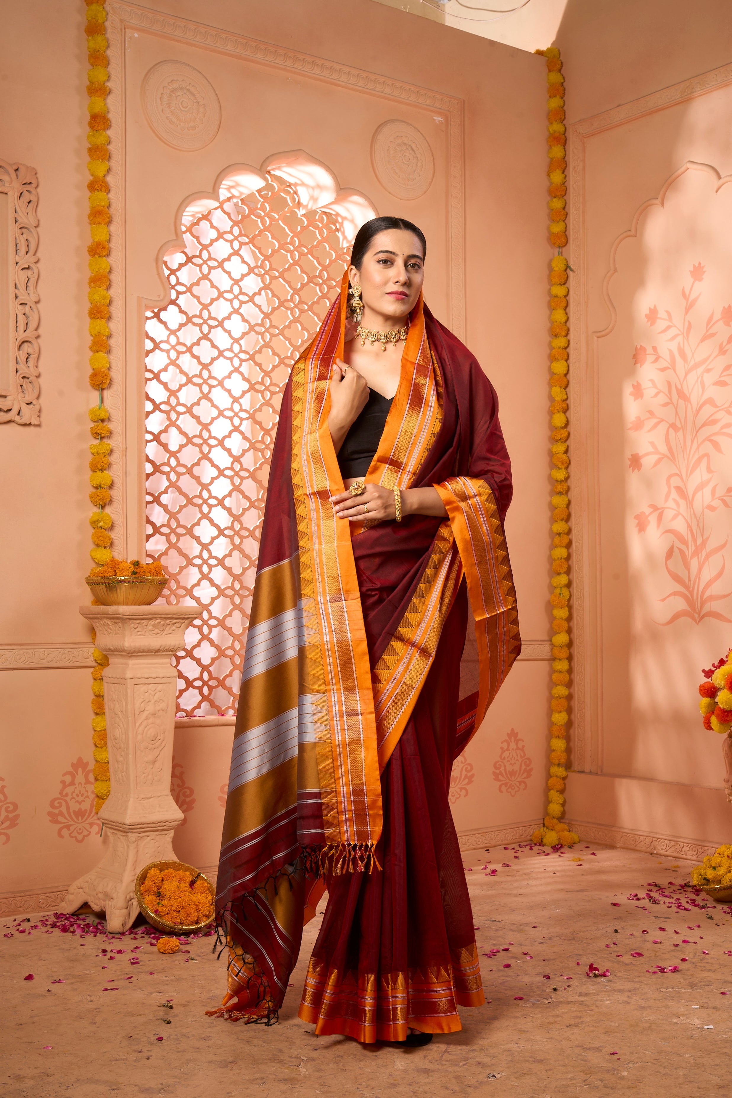 Buy Magenta Pink Patola Saree Nitaraa