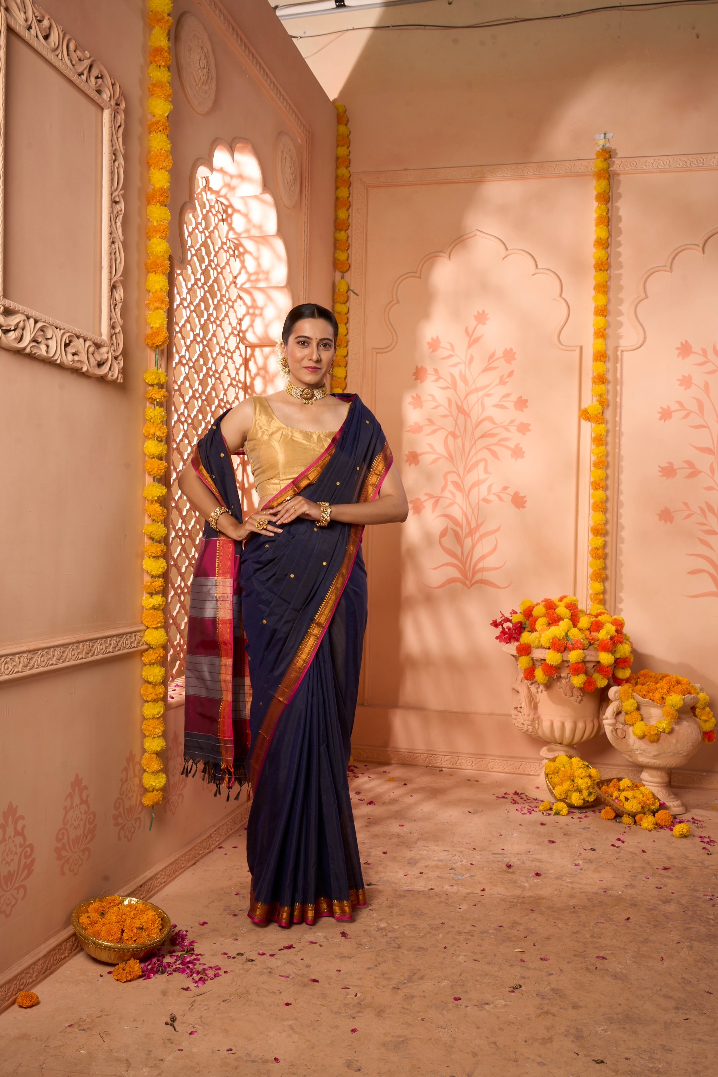 Buy Grand Golden Banarasi Saree Nitaraa