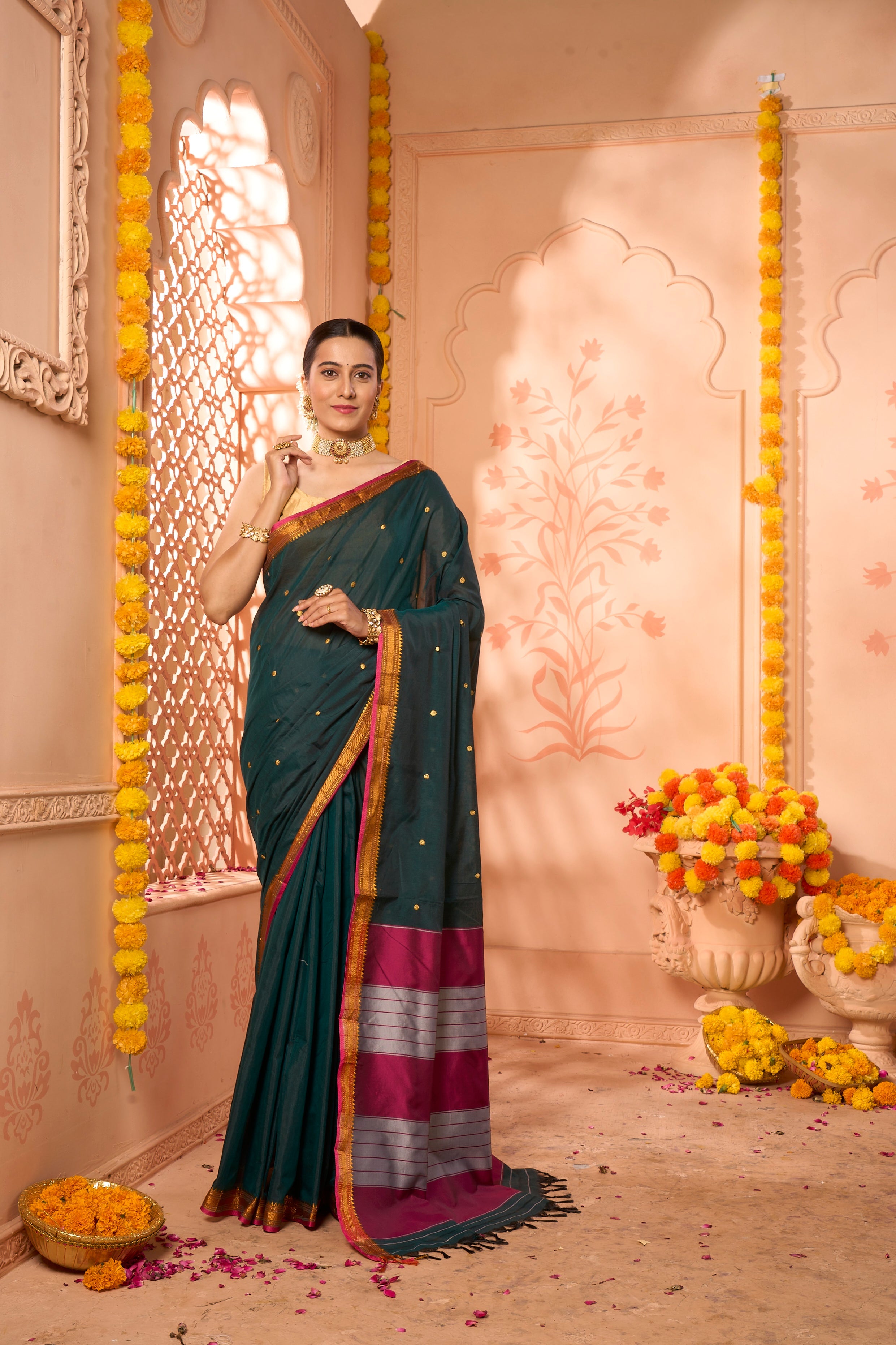 Buy Black Banarasi Silk Saree Nitaraa