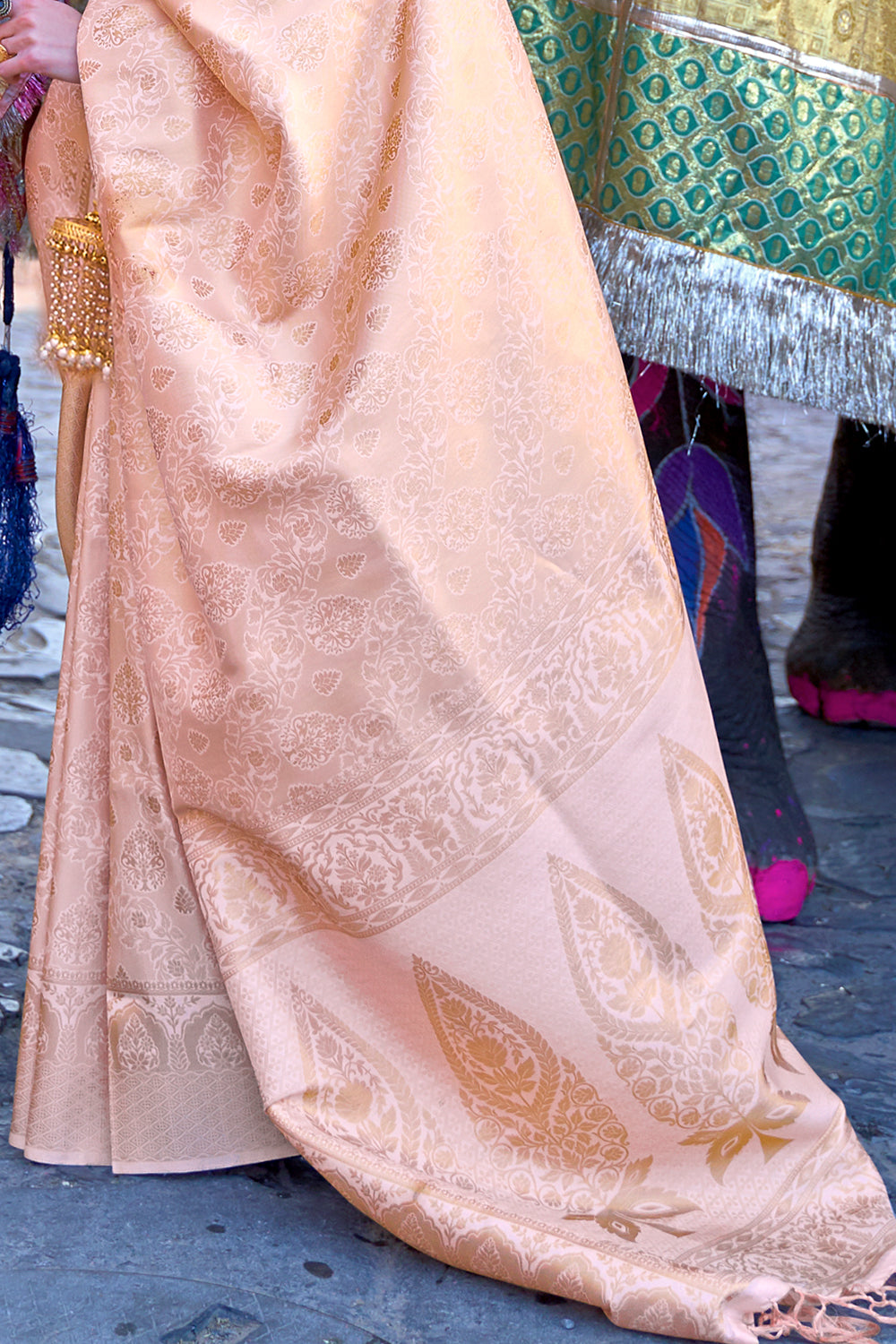 Buy Misty Grey IIkal Saree Nitaraa