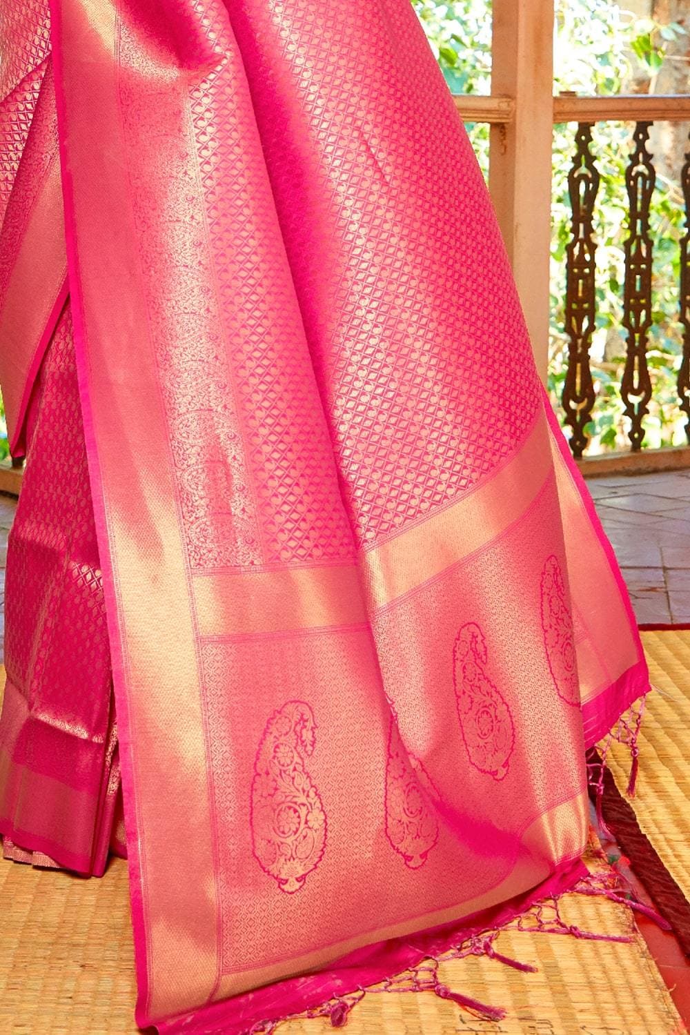 Buy Canary Orange Bandhej Patola Pure Silk Saree Nitaraa