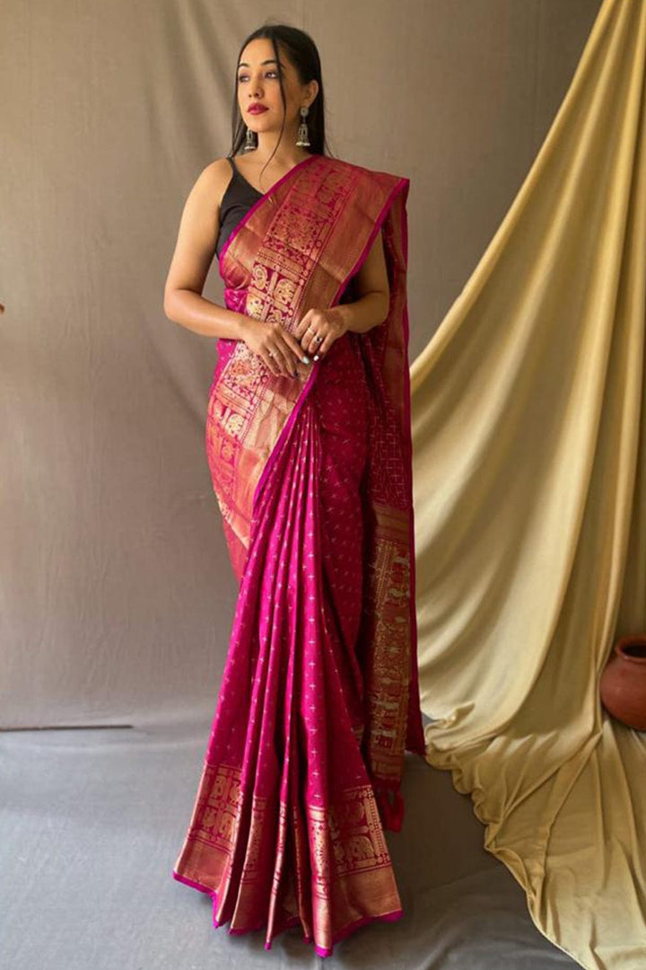 Cream Heavy Pallu Kanjivaram Silk Saree Latest 4040SR24