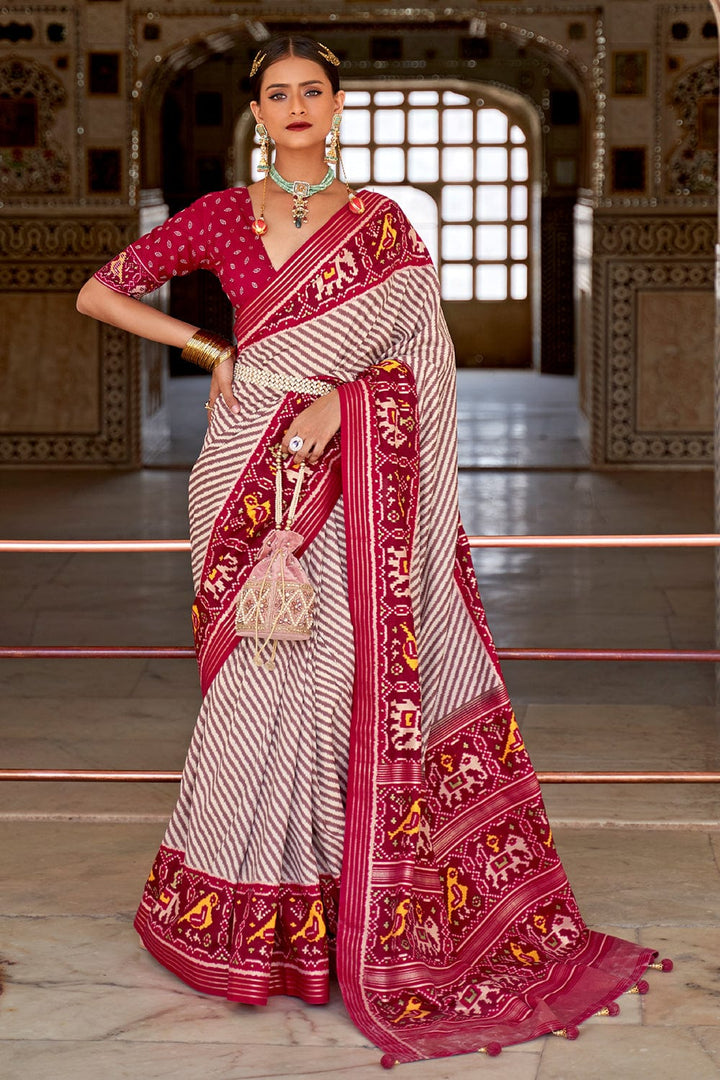 Wedding Patola Saree – Karagiri Global